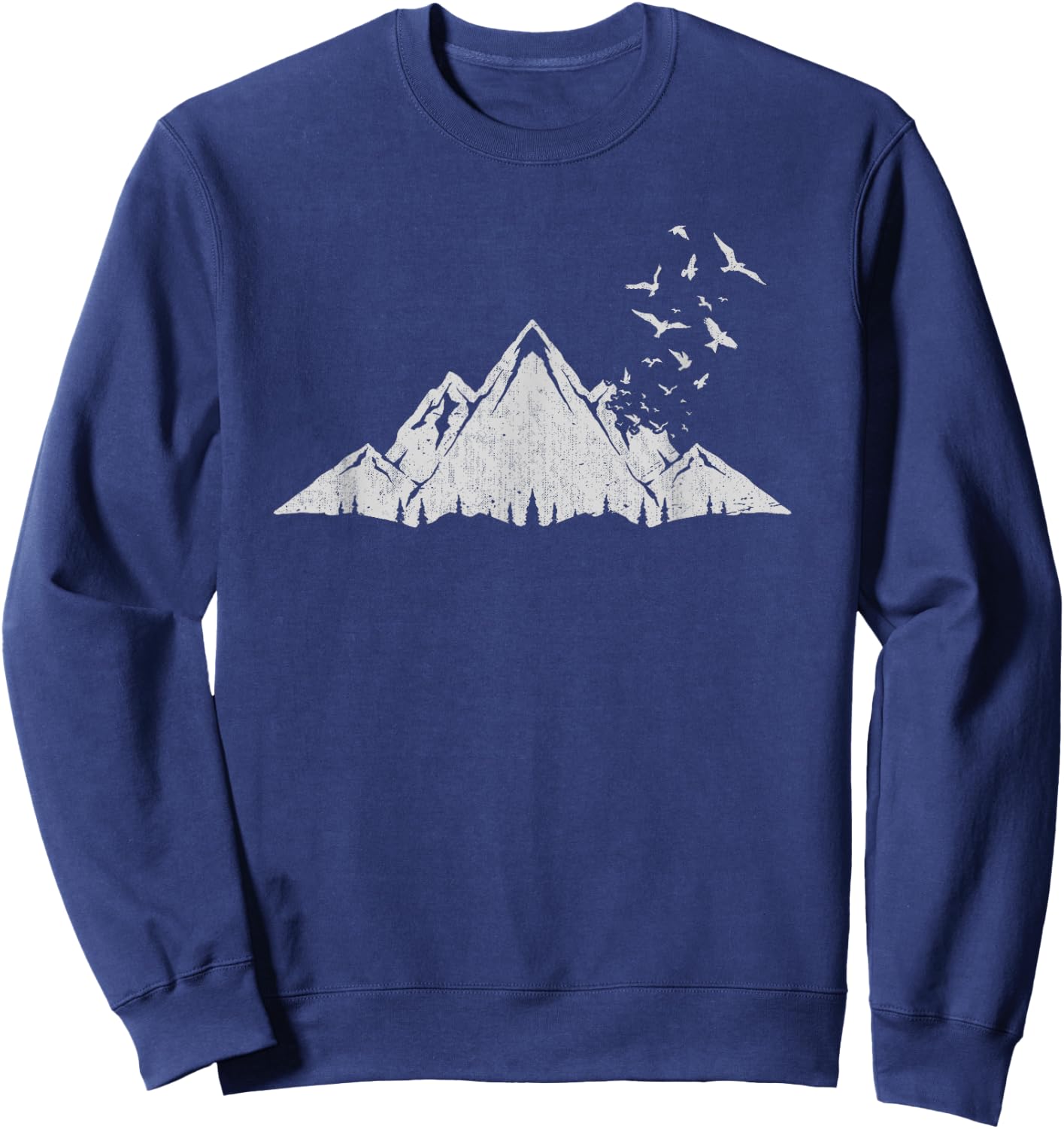 Flock Of Birds Outdoor Nature Forest Mountain Hiking Sweatshirt - Sweatshirt | Navy