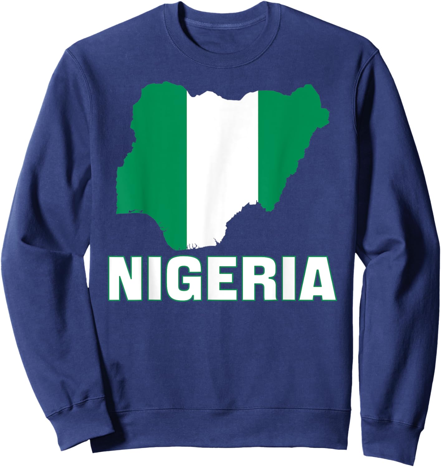 Nigerian Flag Of Nigeria Men Women Kids Africa Sweatshirt - Sweatshirt | Navy