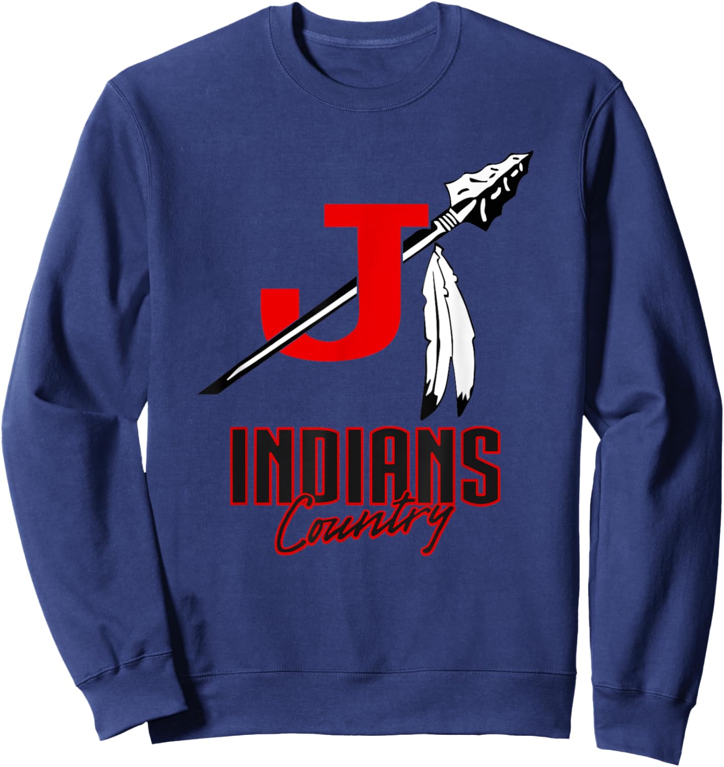 Jackson Indians Logo Country HS Sweatshirt - Sweatshirt | Navy