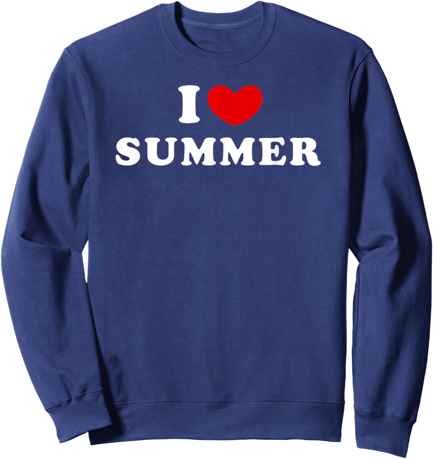I Love Summer, I Heart Summer Sweatshirt - Sweatshirt | Navy