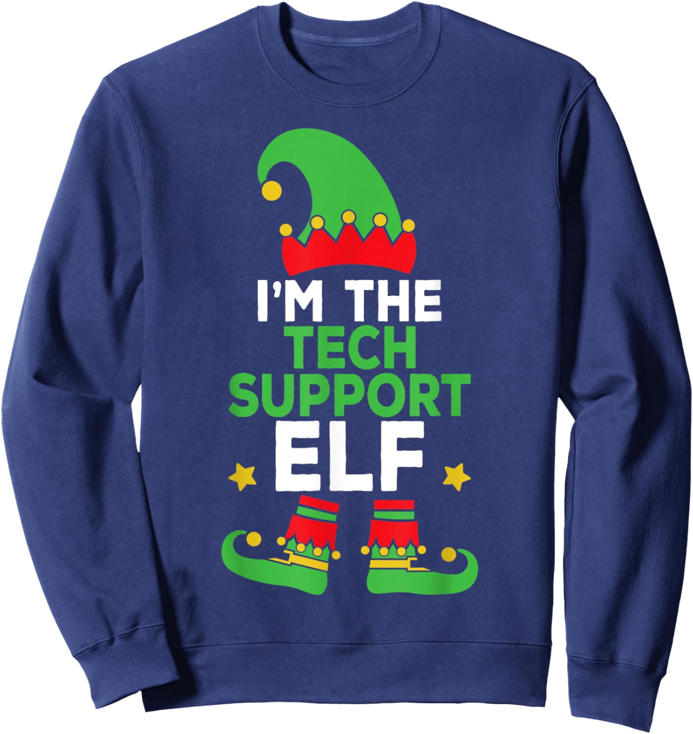 I'm The Tech Support Elf Family Holiday Matching Christmas Sweatshirt - Sweatshirt | Navy