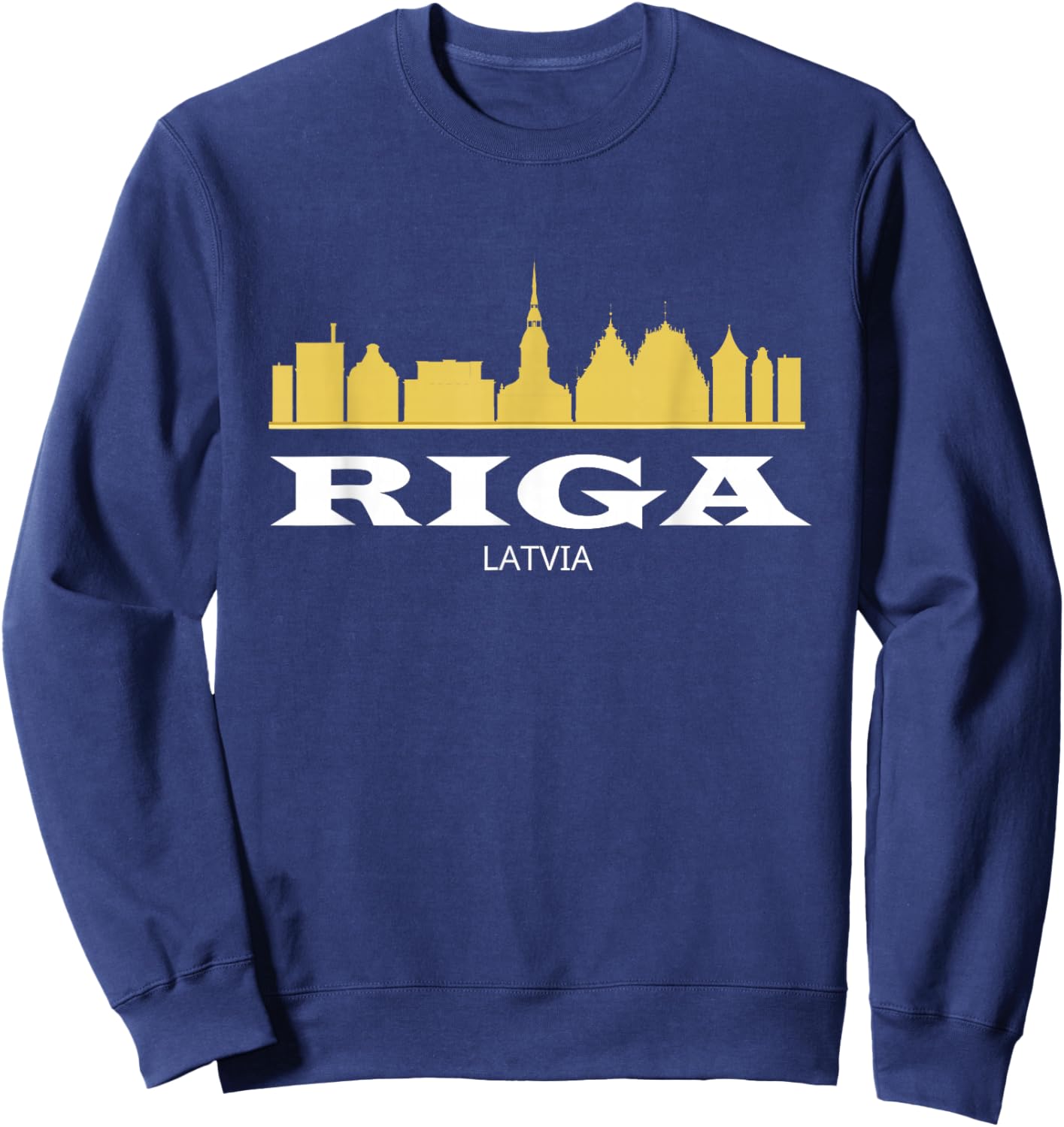 Riga Latvia Souvenir / Latvia Riga Sweatshirt - Sweatshirt | Navy