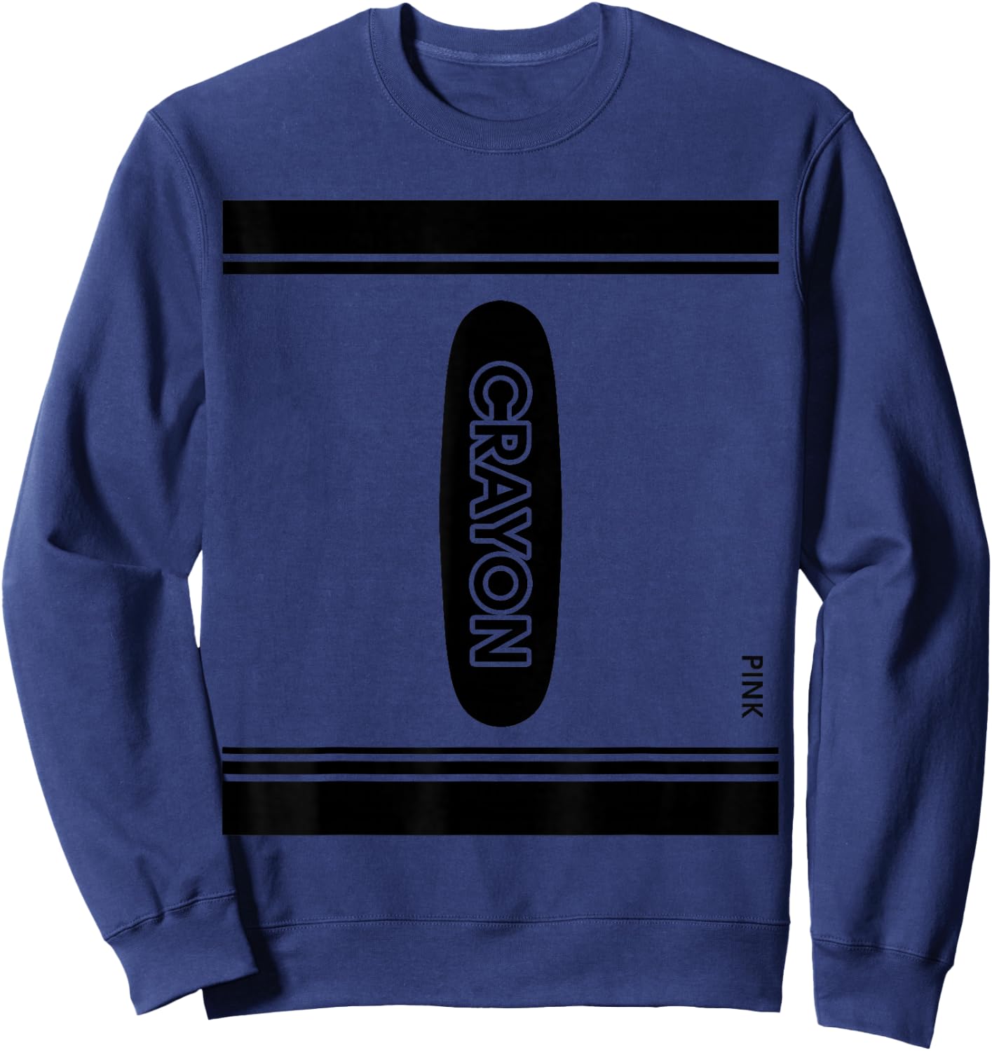 Pink Crayon Box Halloween Costume Couple Group Gift Sweatshirt - Sweatshirt | Navy