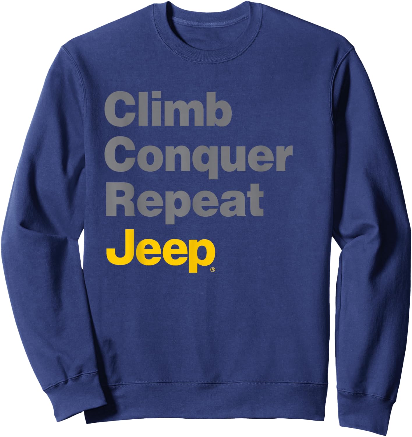 Jeep Climb Conquer Repeat Sweatshirt - Sweatshirt | Navy