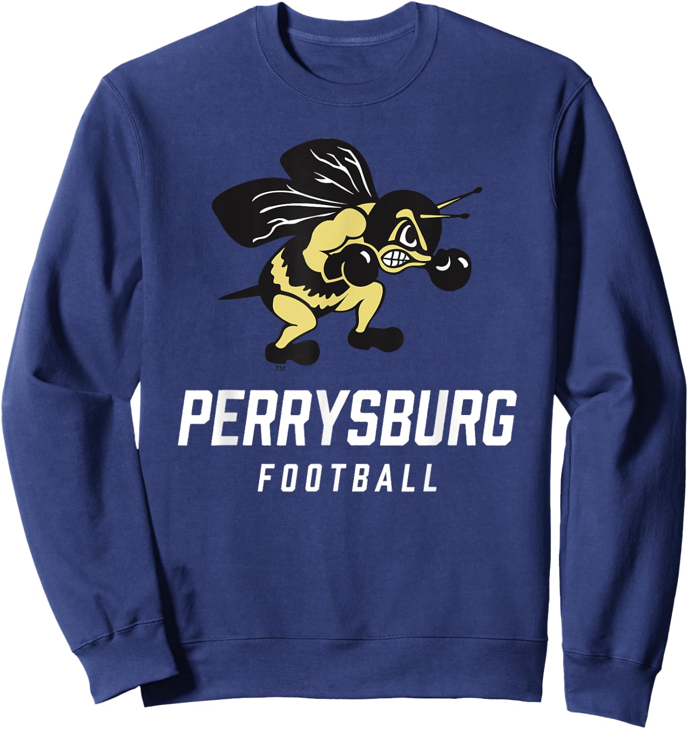 Perrysburg Yellow Jackets Logo Football Team HS Sweatshirt - Sweatshirt | Navy