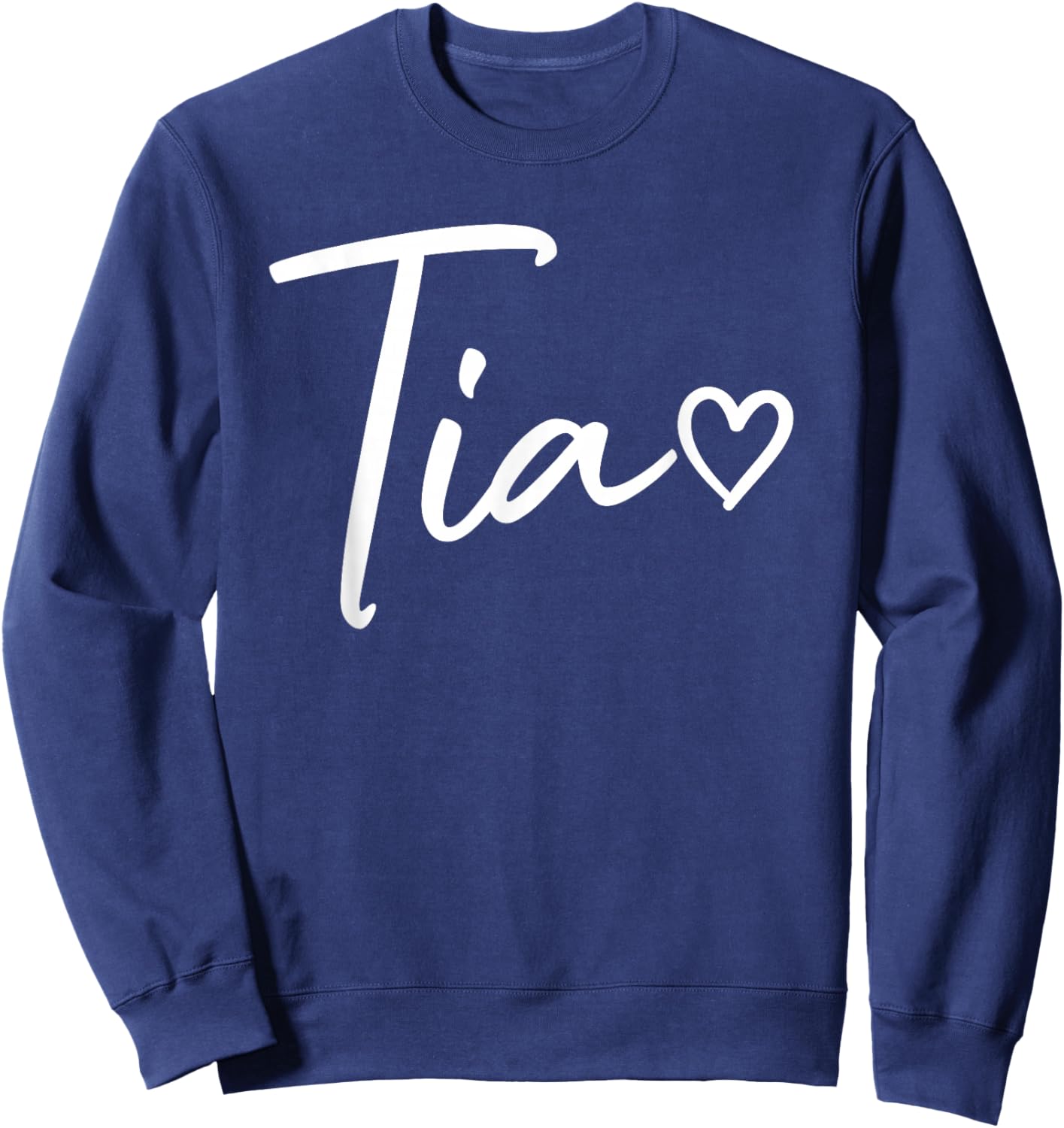 Tia Gifts Heart Mother's Day Tia Sweatshirt - Sweatshirt | Navy