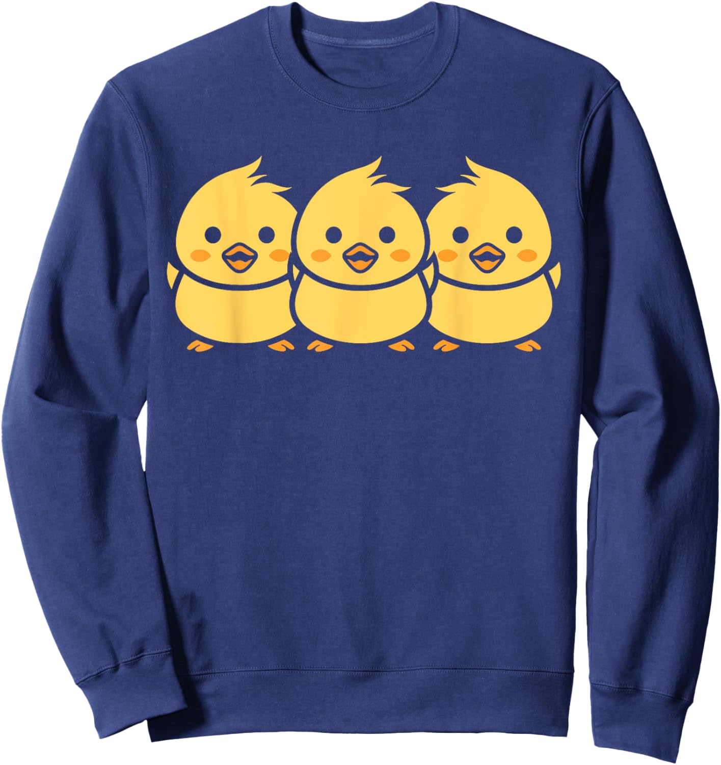 Humor chick love simple little funny baby chicks Sweatshirt - Sweatshirt | Navy