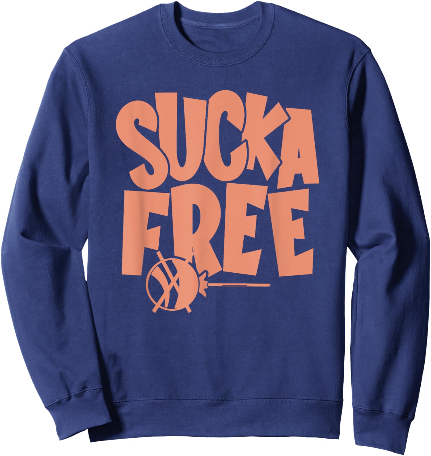 Concrete And Luxury Sucka Free Crimson Bliss Sweatshirt - Sweatshirt | Navy