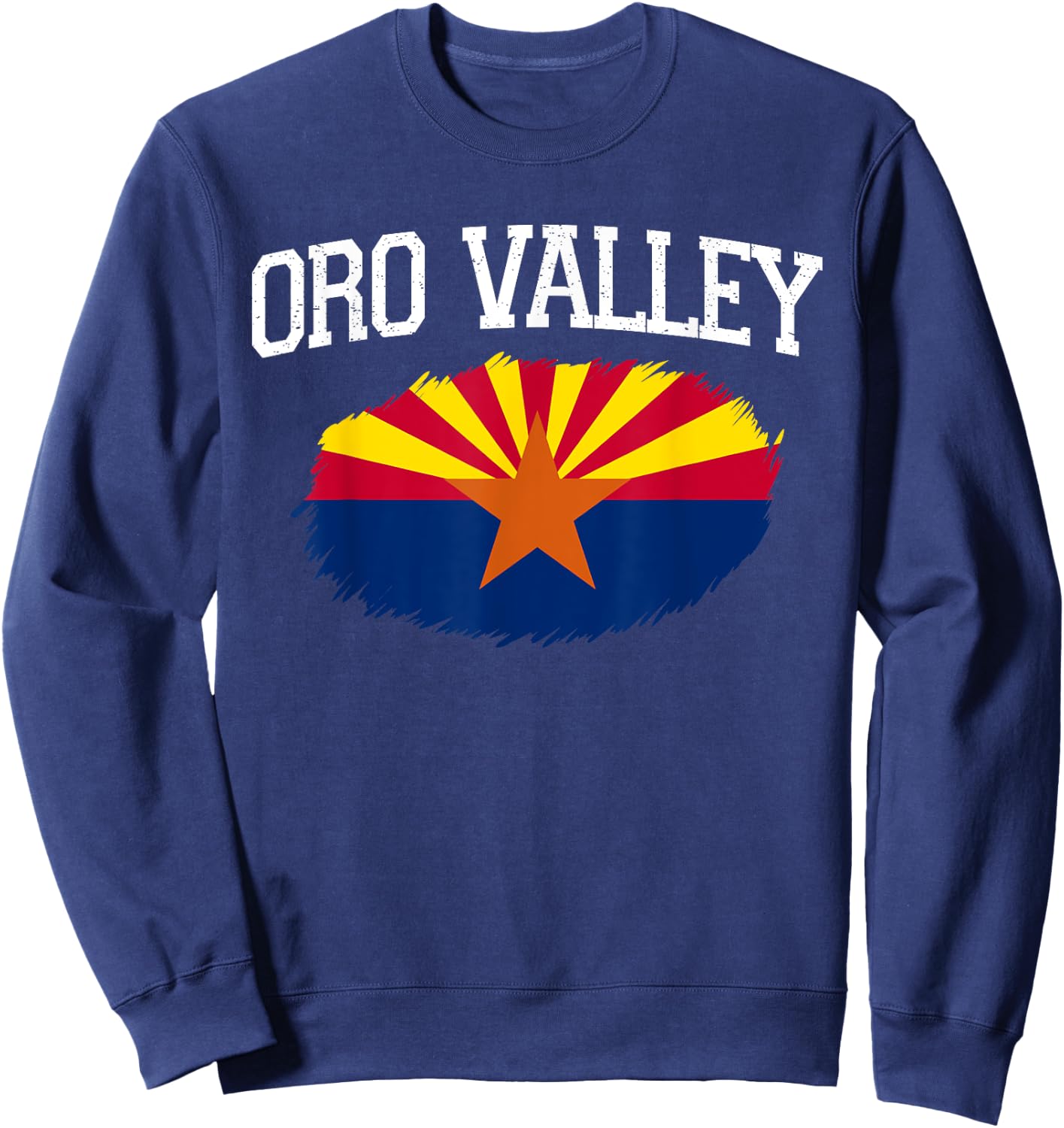 ORO VALLEY AZ ARIZONA Flag Vintage USA Sports Men Women Sweatshirt - Sweatshirt | Navy