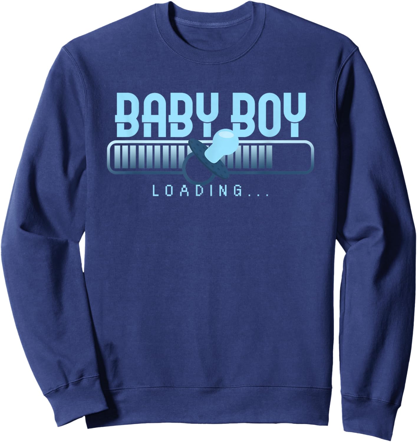 Baby Boy Loading Baby Shower Gender Reveal Pregnancy Sweatshirt - Sweatshirt | Navy