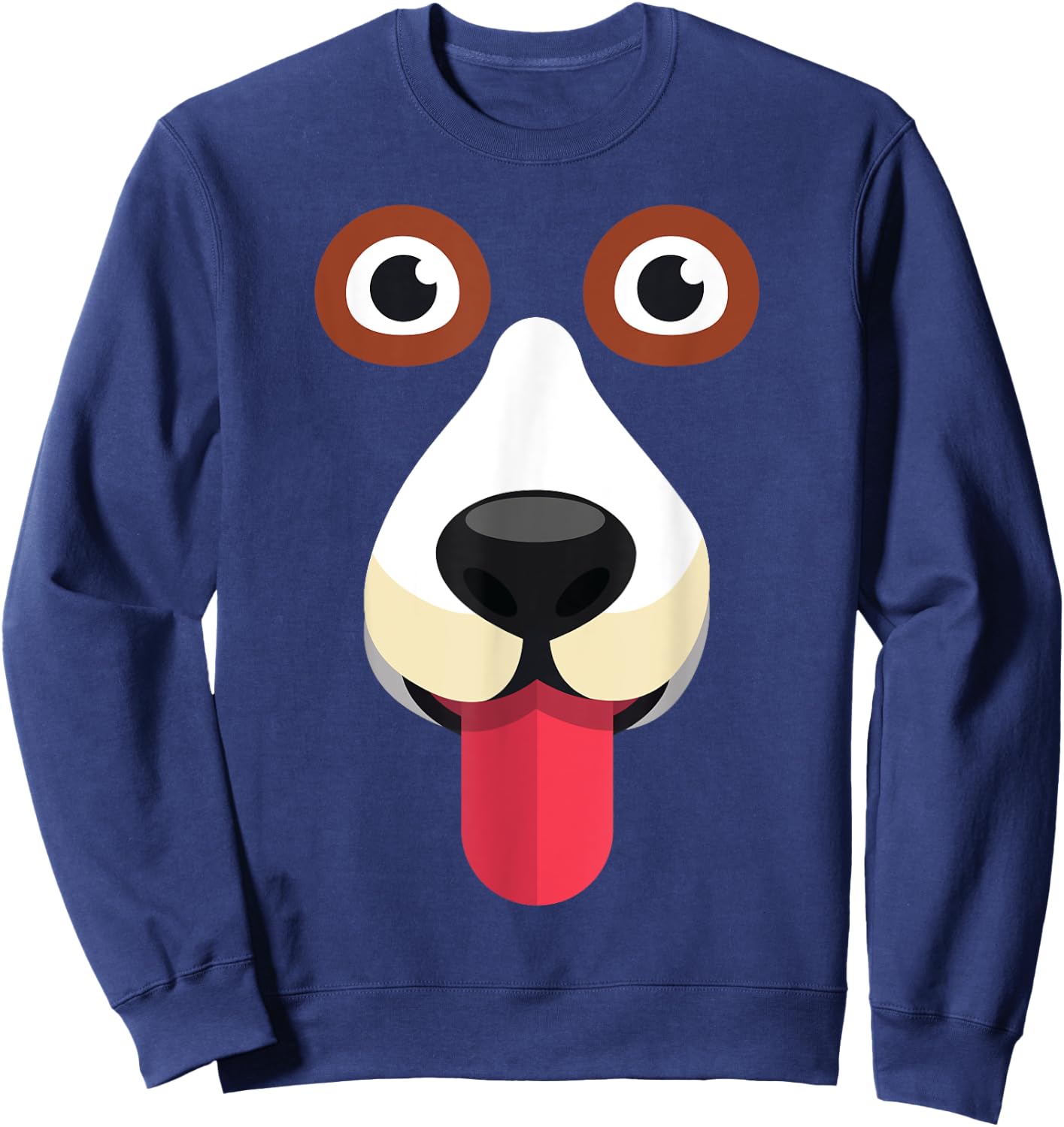 Funny Dog Face Costume Sweatshirt - Sweatshirt | Navy