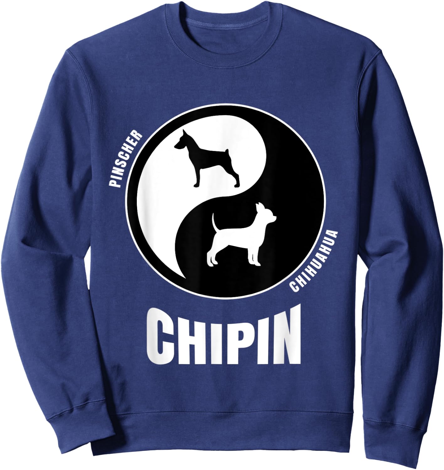 Chipin Dog Lovers Shirt | Owners Breeders Gift | Pet Chipin Women Kids Sweatshirt - Sweatshirt | Navy