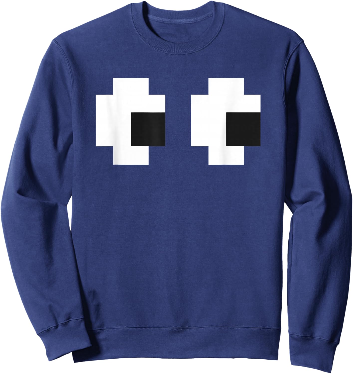 Retro Arcade Game Ghost Blue Sweatshirt - Sweatshirt | Navy