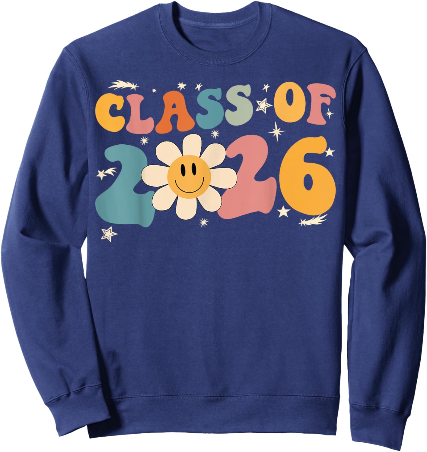 Class of 2026 Grow With Me Graduation First Day of School Sweatshirt - Sweatshirt | Navy