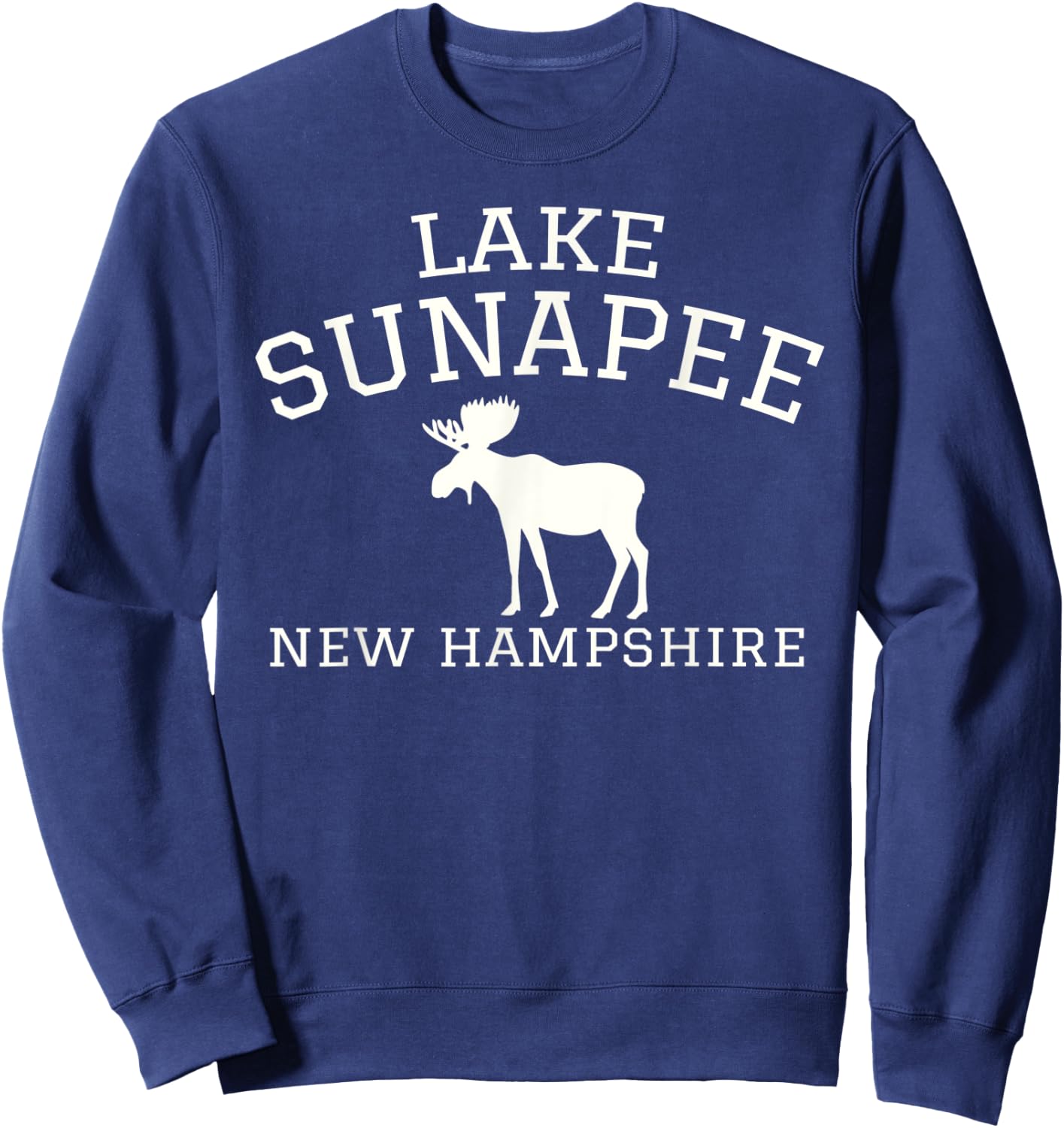 Lake Sunapee NH Moose Sweatshirt - Sweatshirt | Navy