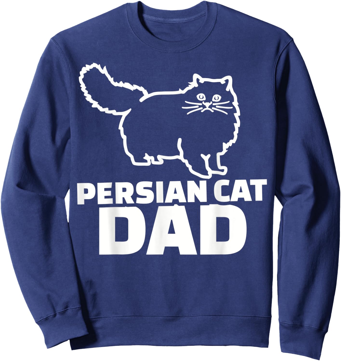 Persian cat dad Women Sweatshirt - Sweatshirt | Navy
