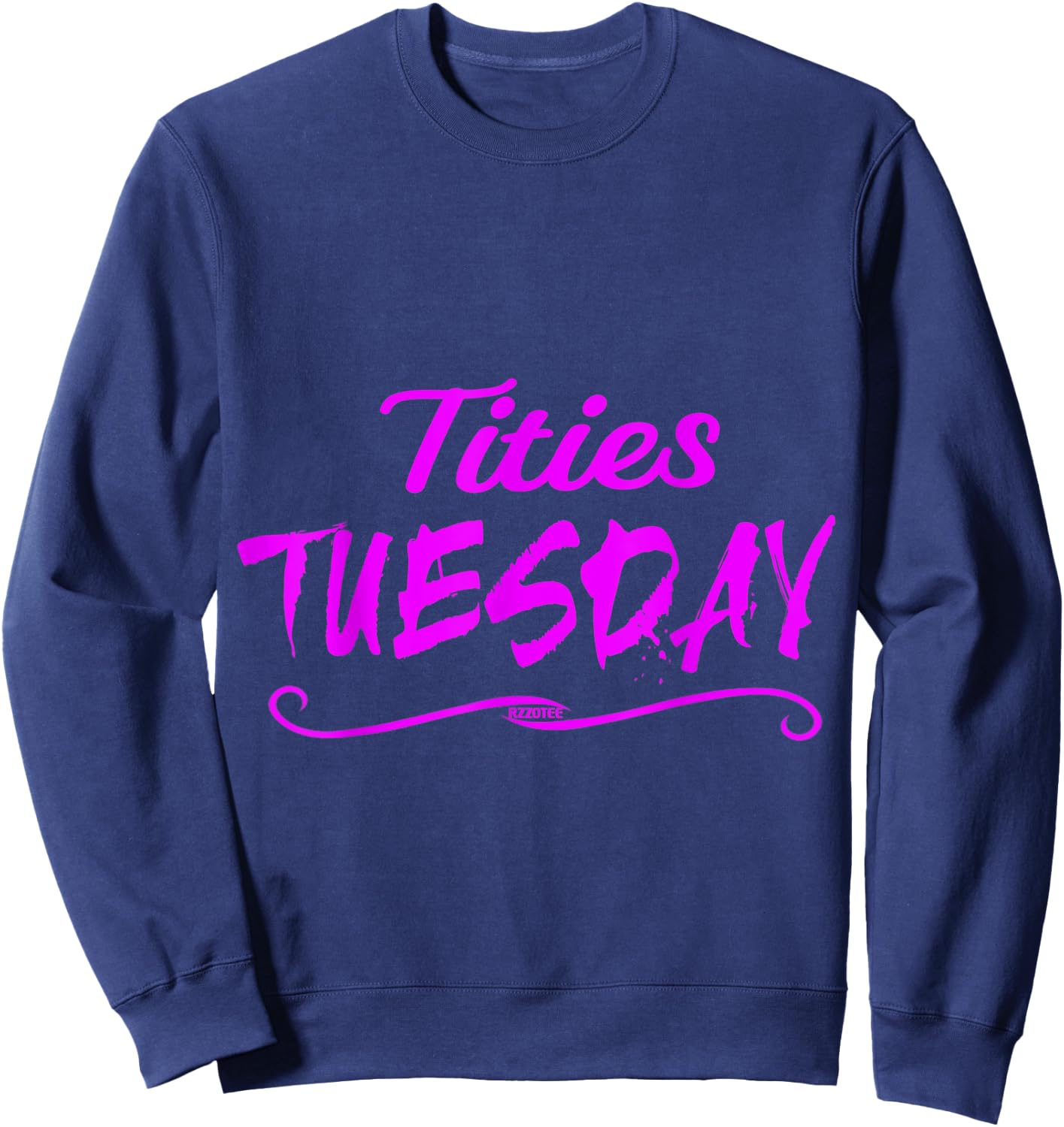 Tities tuesday boobies Sweatshirt - Sweatshirt | Navy