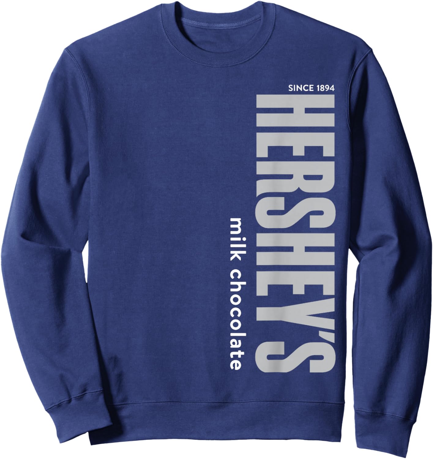 Hershey's Milk Chocolate Vintage Classic Vertical Logo Sweatshirt - Sweatshirt | Navy