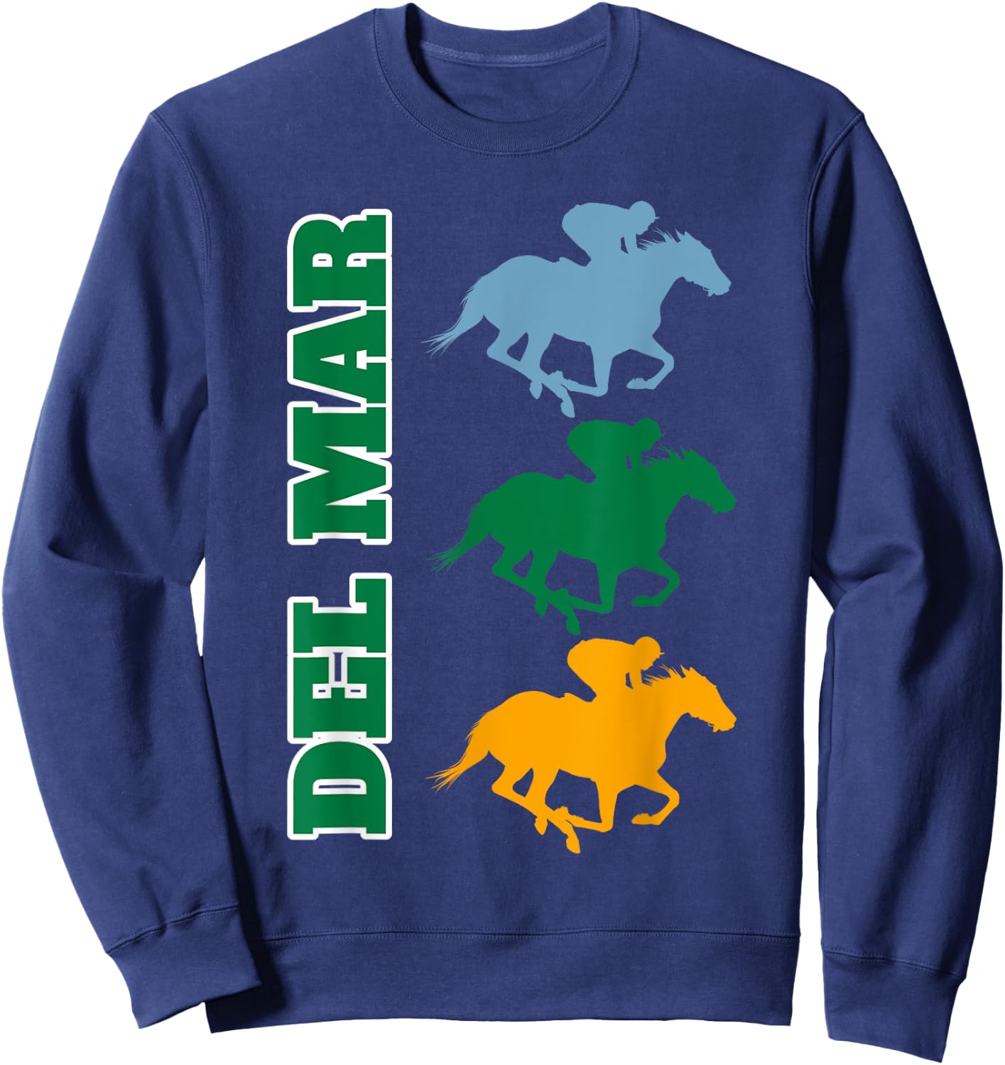 Del Mar California Horse Racing Sweatshirt - Sweatshirt | Navy