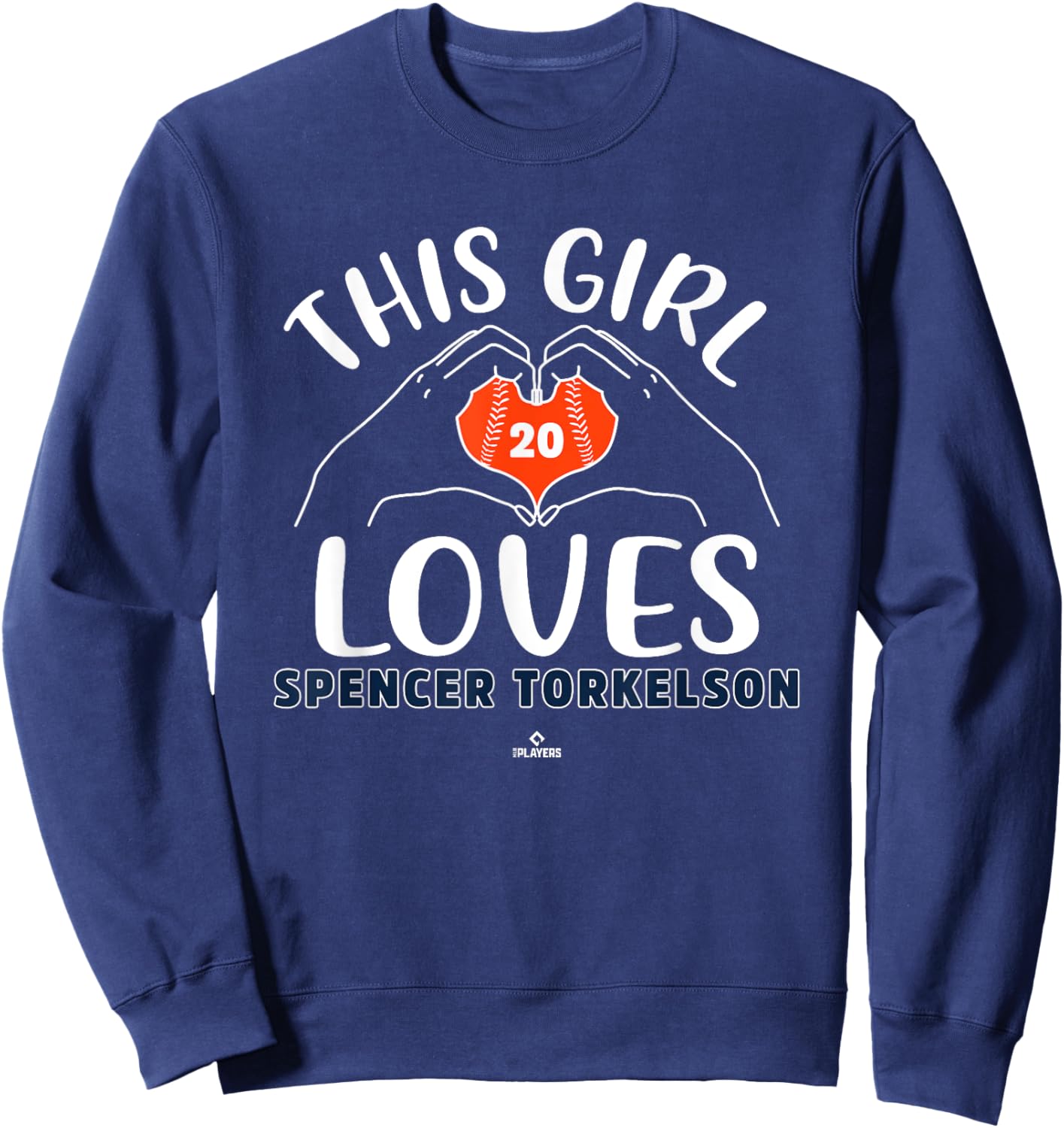 This Girl Loves Spencer Torkelson Detroit MLBPA Sweatshirt - Sweatshirt | Navy