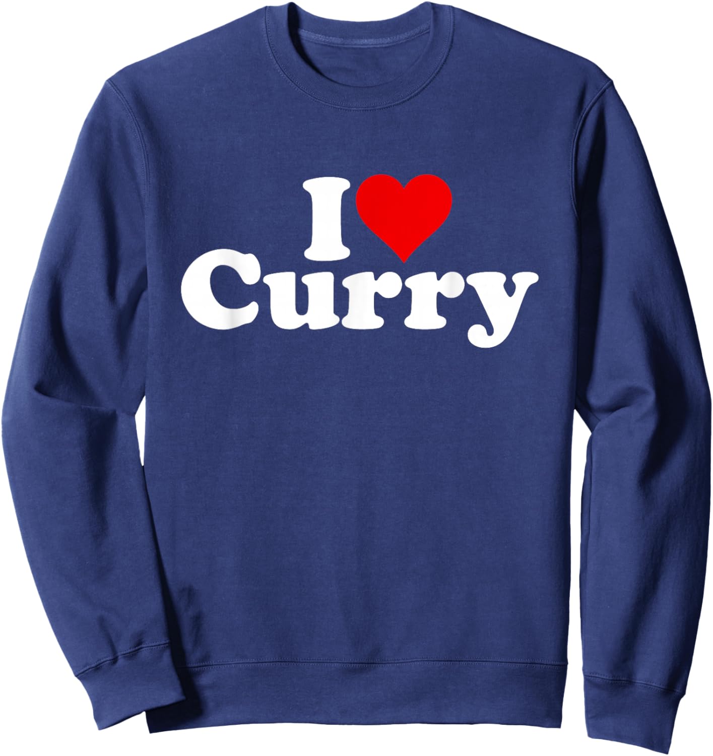 I Love Heart Curry Sweatshirt - Sweatshirt | Navy