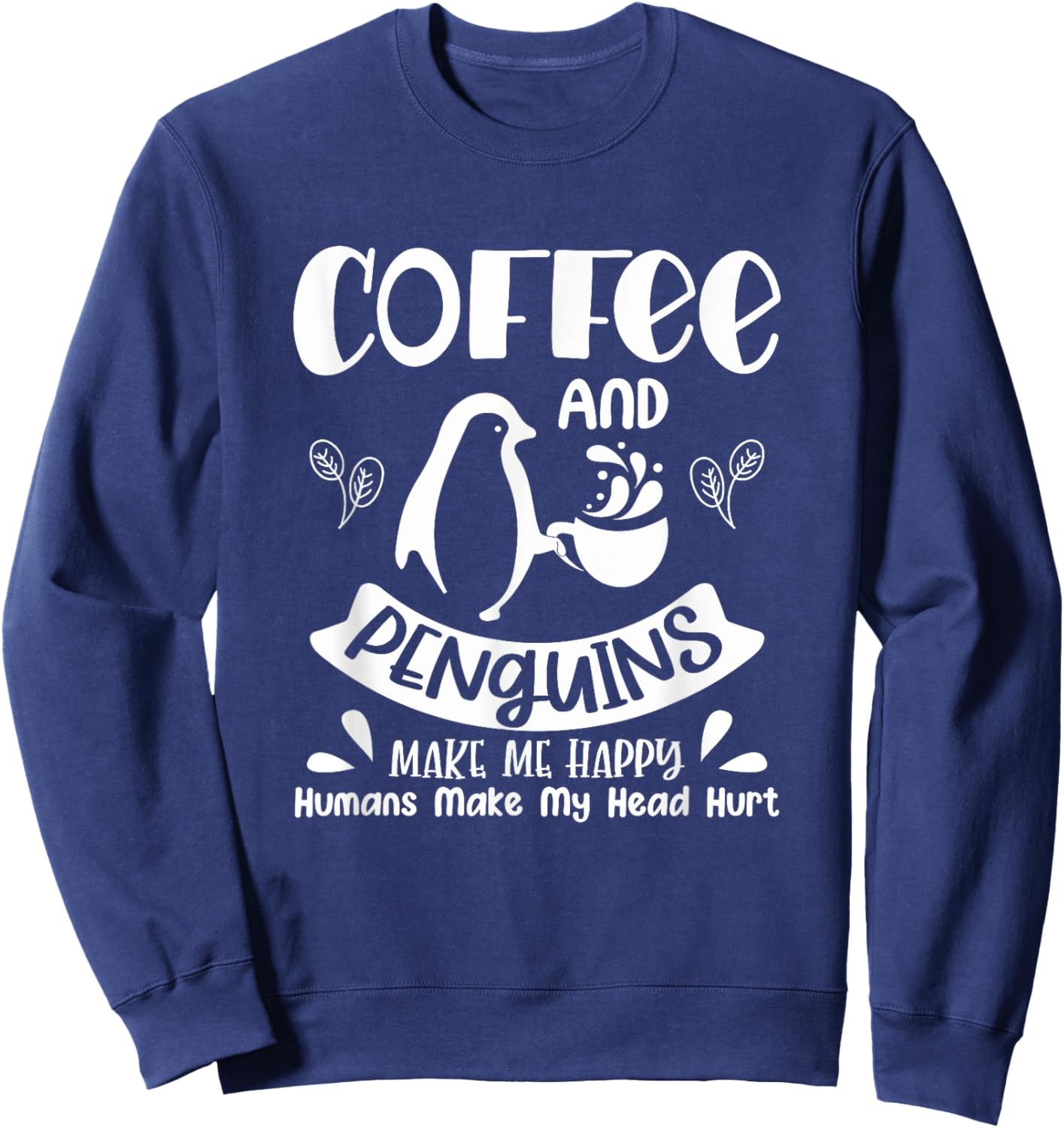 Funny Penguin Lover Men Women Kids Boys Girls Animal Penguin Sweatshirt - Sweatshirt | Navy