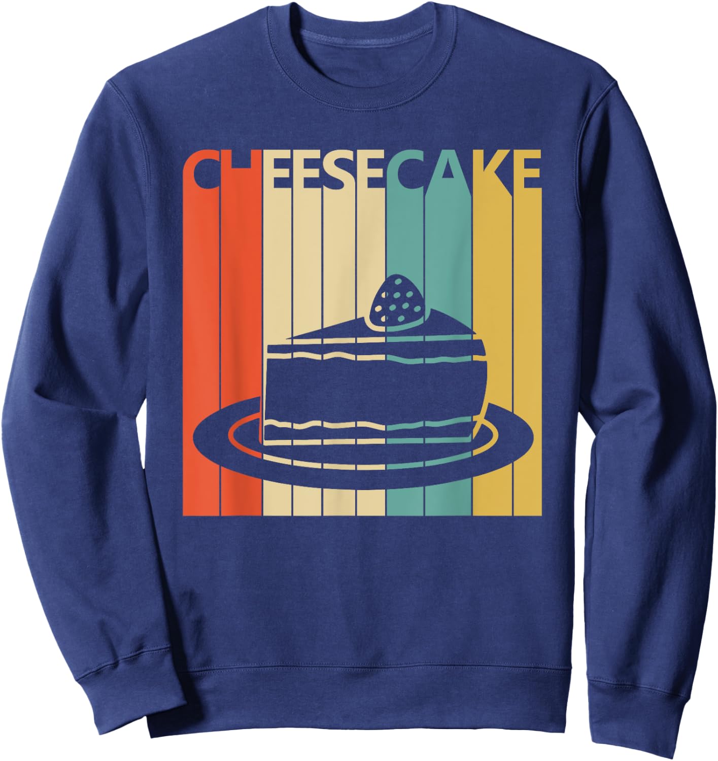 Vintage Retro Cheesecake Sweatshirt - Sweatshirt | Navy