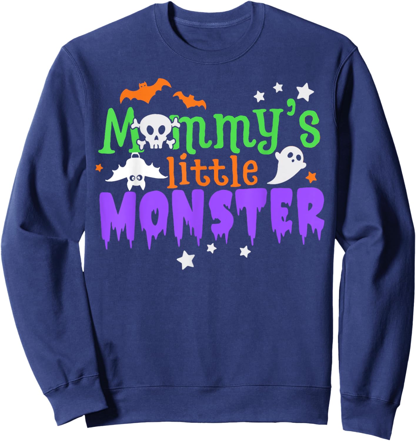 Mommy's Little Monster Halloween for Toddler Boys Girls Kids Sweatshirt - Sweatshirt | Navy