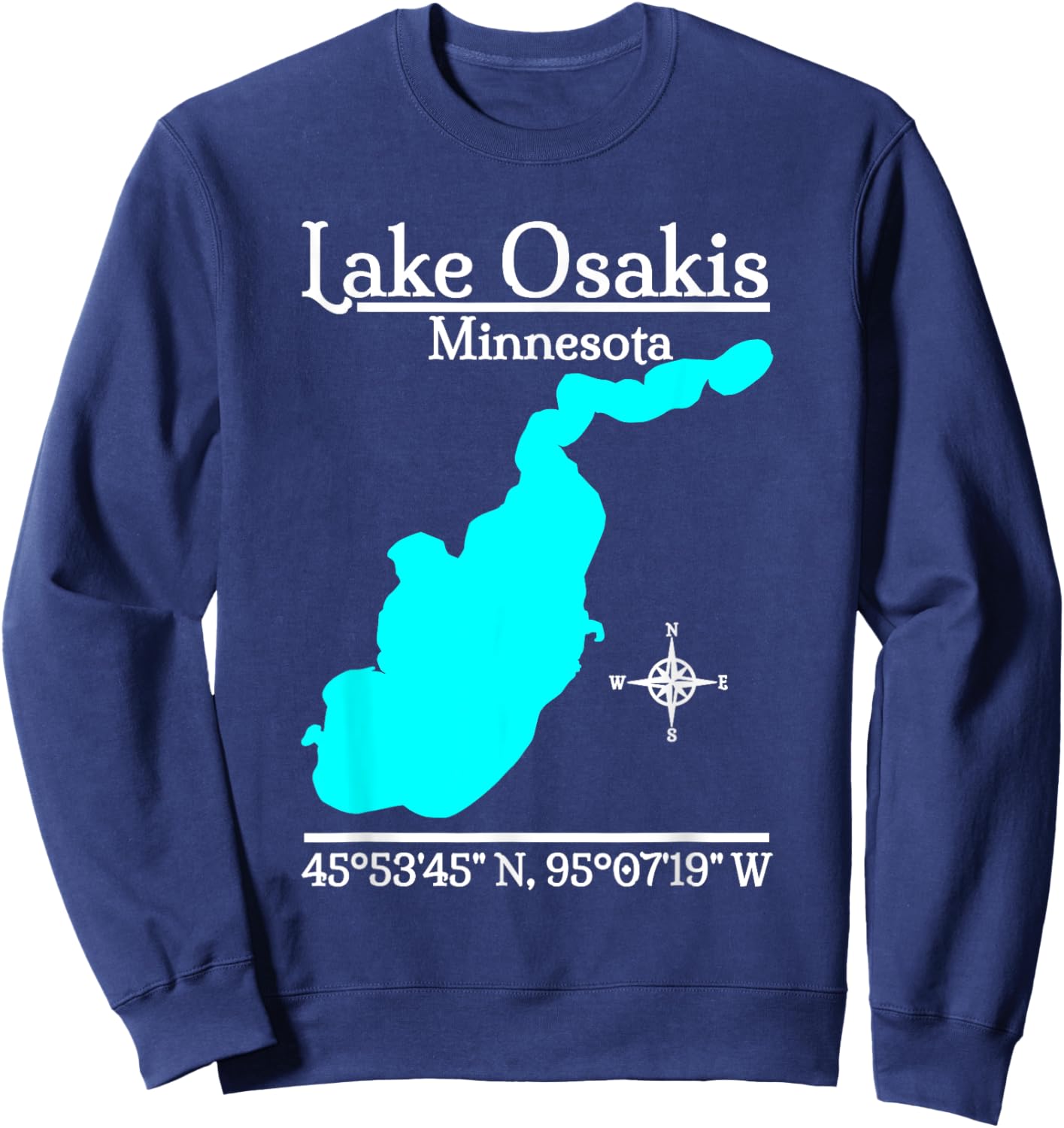 Lake Osakis - Minnesota Sweatshirt - Sweatshirt | Navy