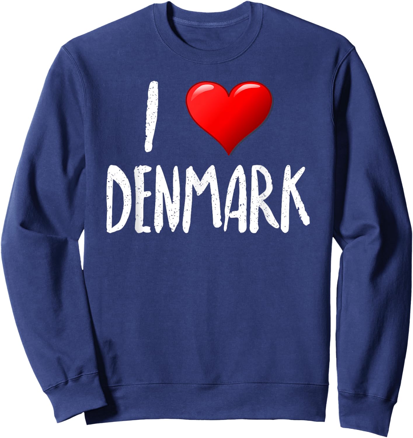 I Love Denmark- - Traveler - Souvenir Sweatshirt - Sweatshirt | Navy