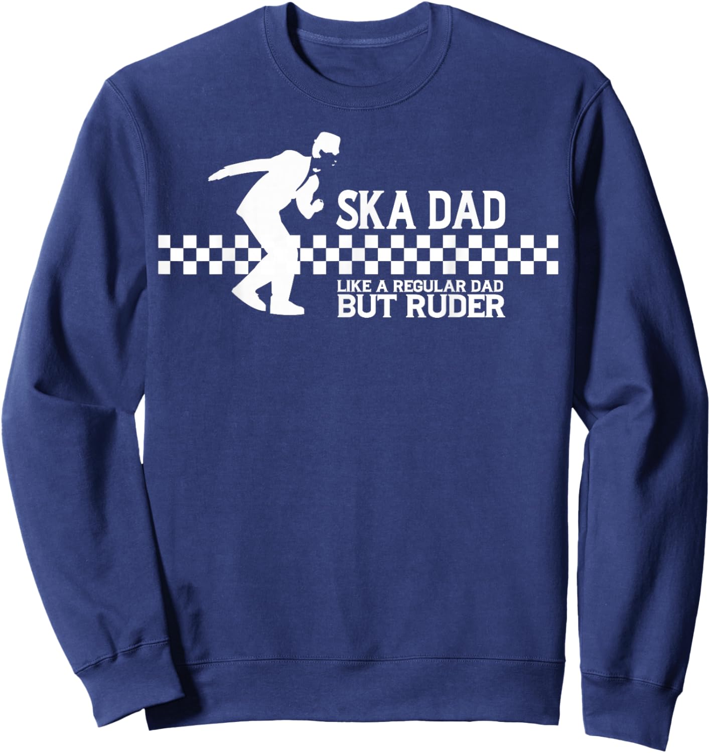 SKA DAD reggae ska clothing Skinhead Mod Ska Sweatshirt - Sweatshirt | Navy