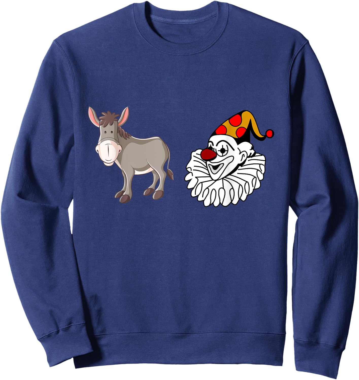 Funny Ass Clown Gift T Shirt Adult Humor Sweatshirt - Sweatshirt | Navy