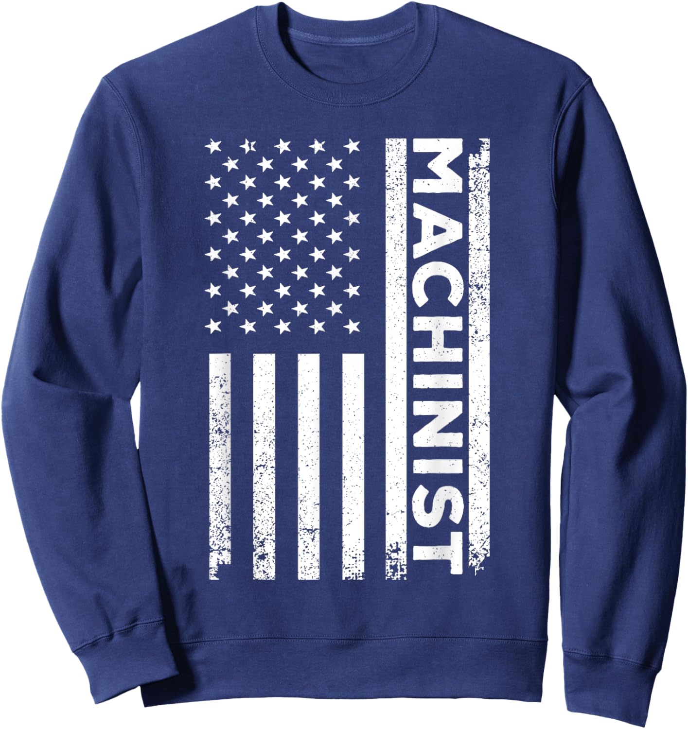 Machinist Art Dad Machine Operator CNC Machinist Sweatshirt - Sweatshirt | Navy