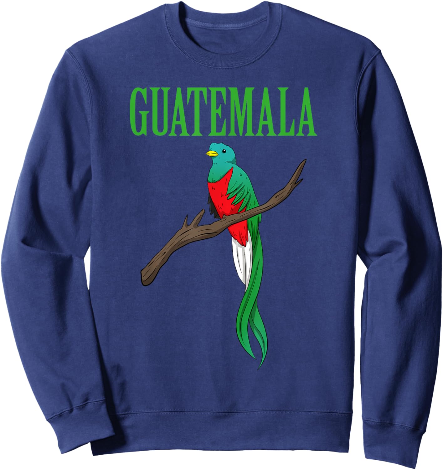 Guatemala Guate Quetzal Guatemalan National Bird Sweatshirt - Sweatshirt | Navy