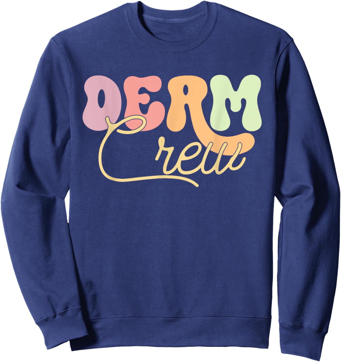 Derm Crew Dermatologist Dermatology Squad Retro Sweatshirt - Sweatshirt | Navy