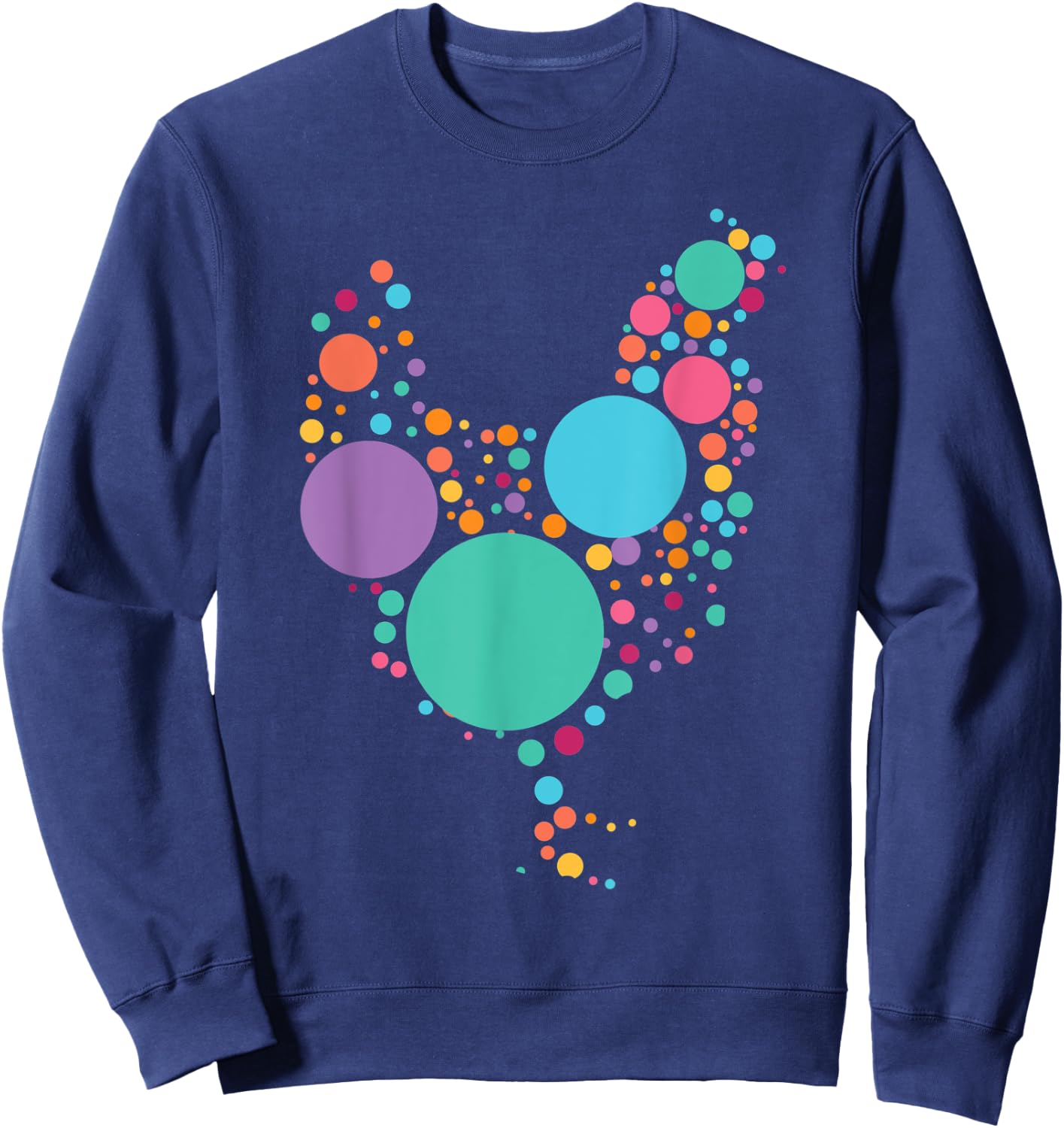 Polka Dot Day Chicken International Dot Day Sweatshirt - Sweatshirt | Navy