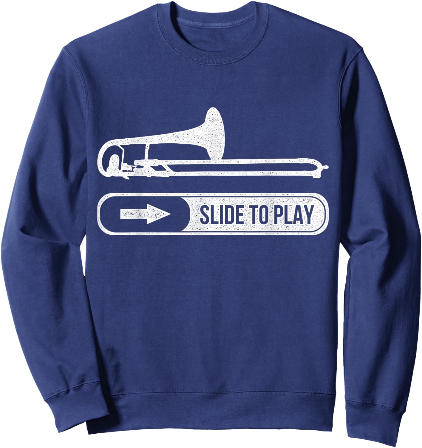 Funny Trombone Trombonist Gift Sweatshirt - Sweatshirt | Navy