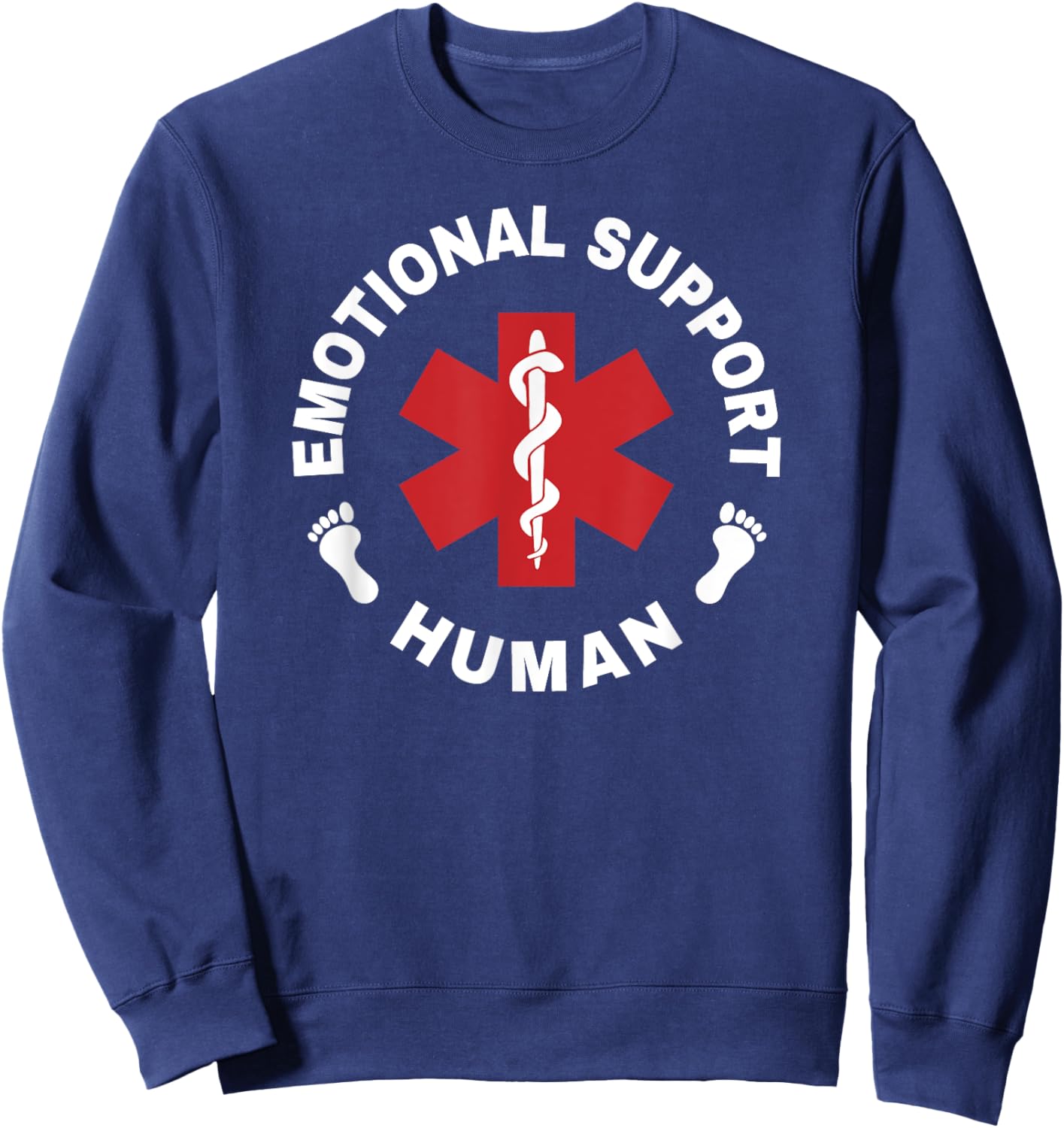 Emotional Support Human Sweatshirt - Sweatshirt | Navy