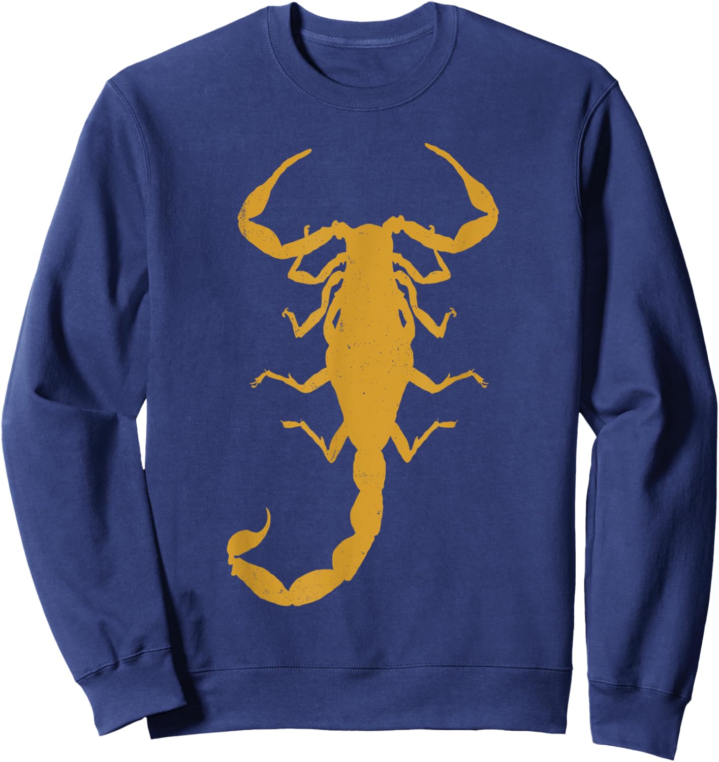 Cool Scorpion Design , Women, Teens Kids Yellow Print Sweatshirt - Sweatshirt | Navy