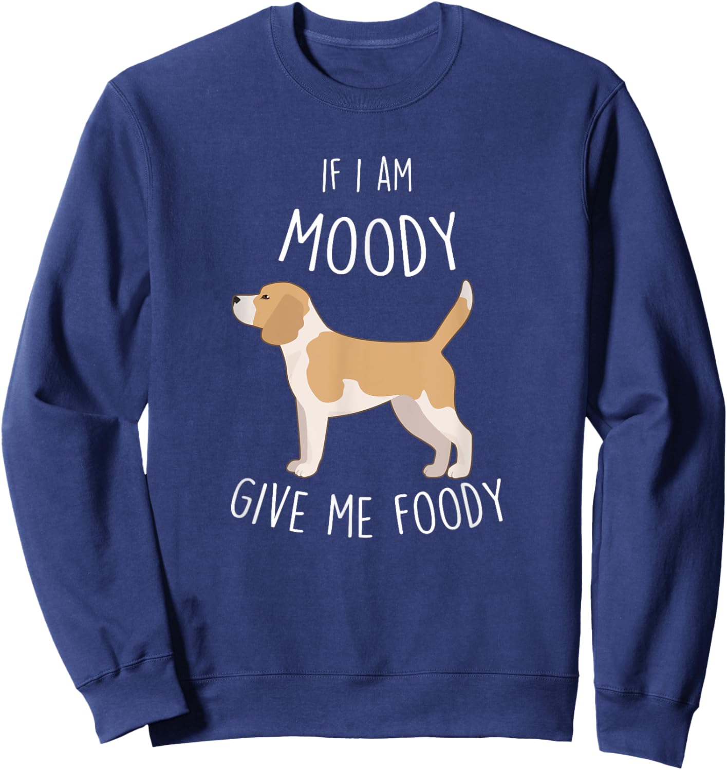 Lemon Beagle Only Talking To, Funny Cute Pet Lover Mom Dad Sweatshirt - Sweatshirt | Navy