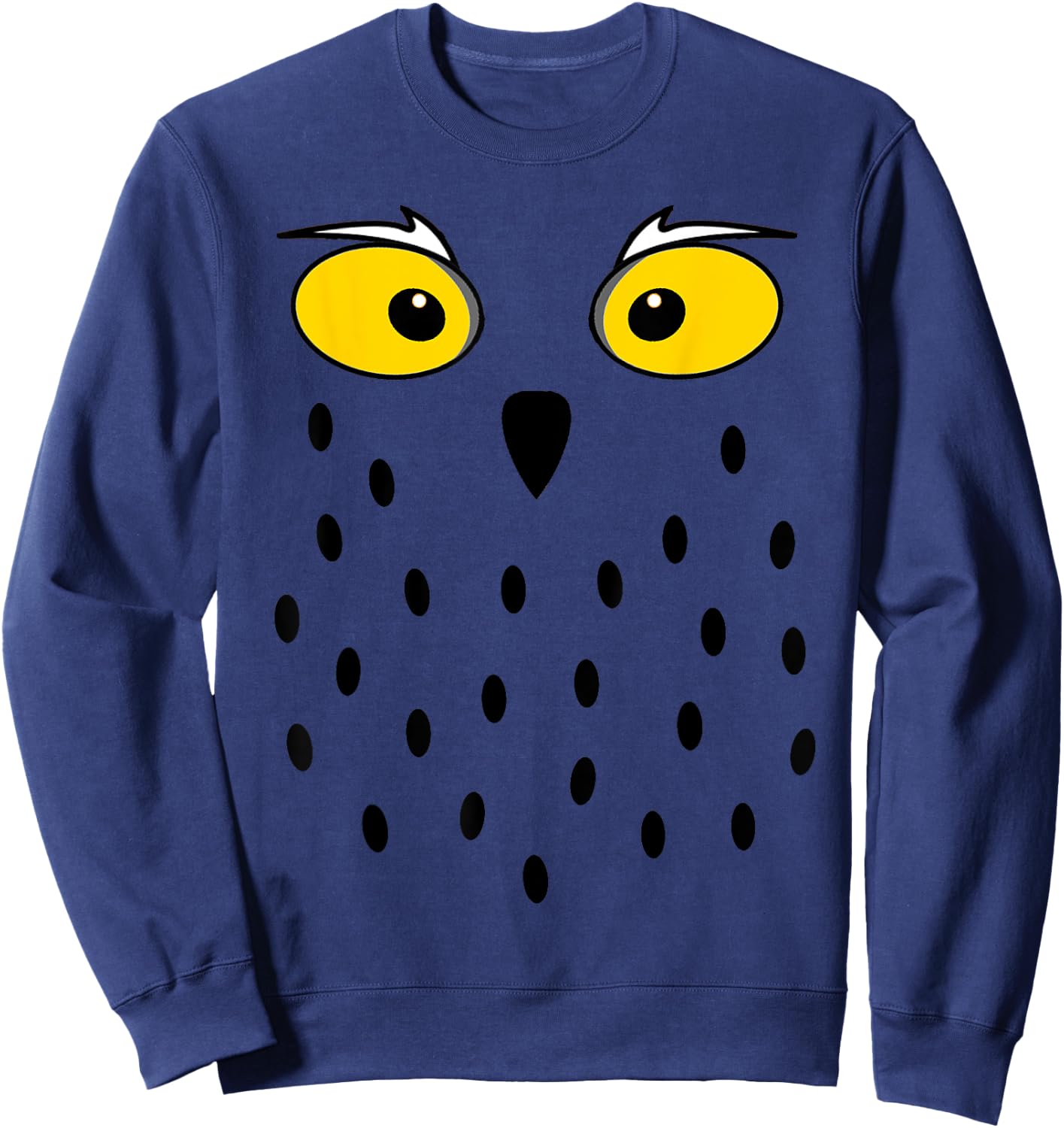 Snowy Owl Funny Cute Animal Bird Halloween Costume Gift Sweatshirt - Sweatshirt | Navy