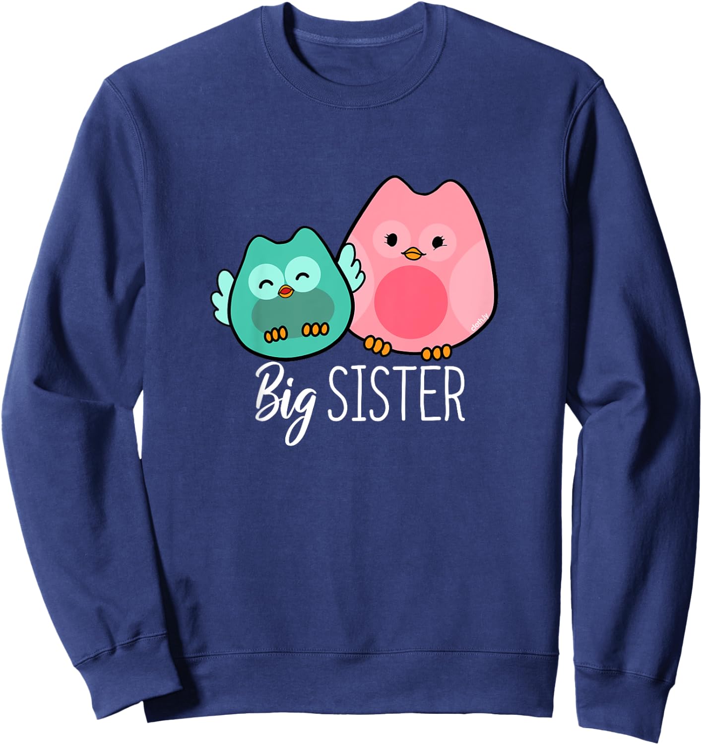 Big Sister Shirt Owl Sweatshirt - Sweatshirt | Navy