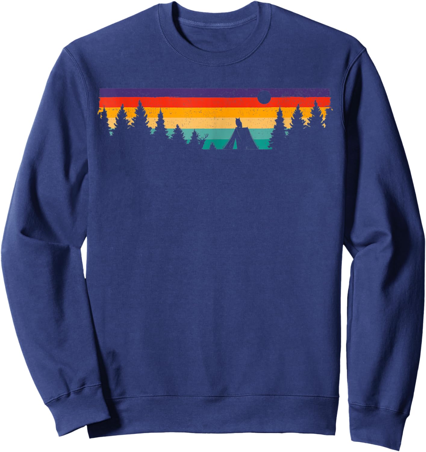 Camping Outdoor Clothing - Camping Sweatshirt - Sweatshirt | Navy