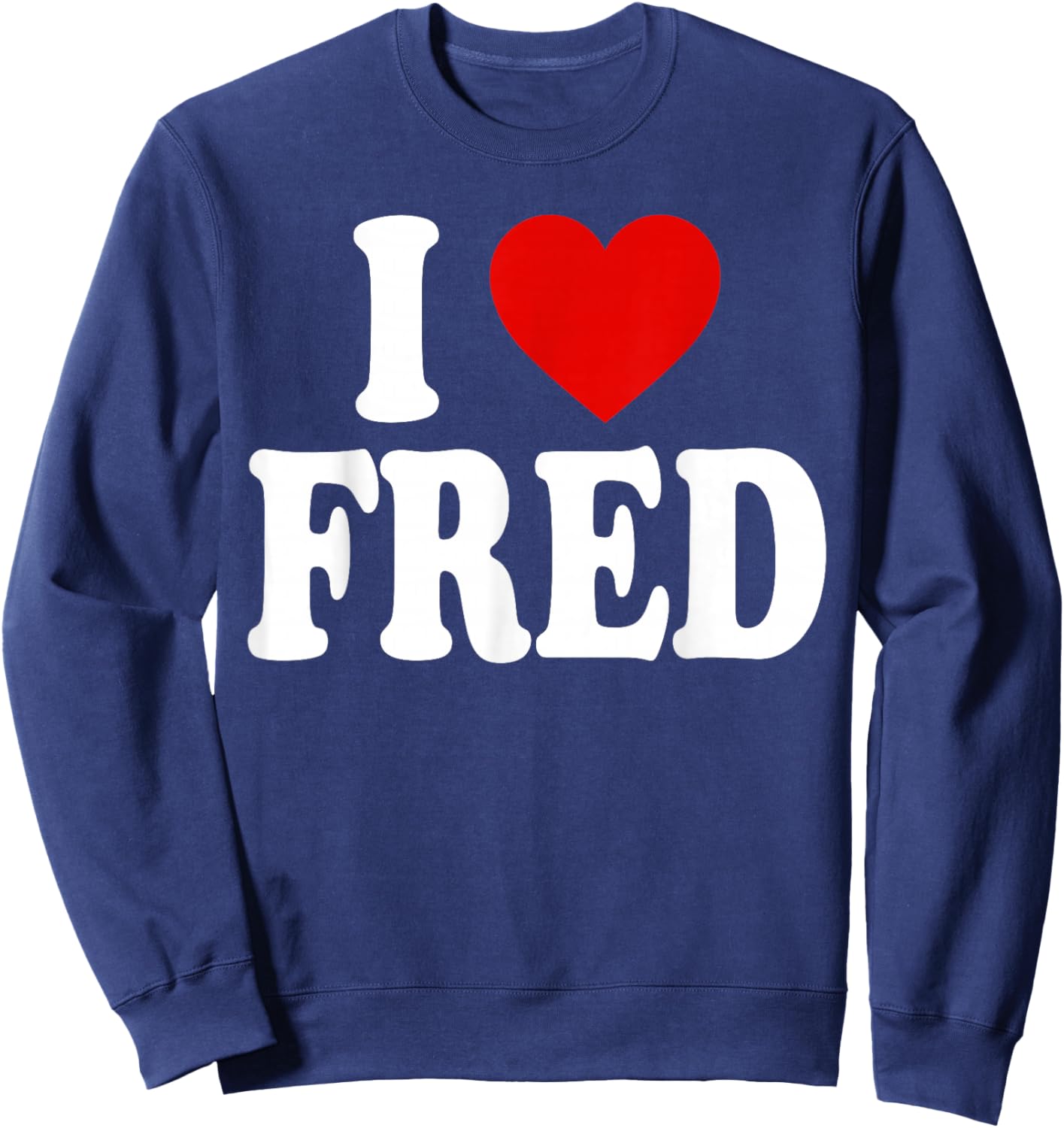 I Heart Love Fred Sweatshirt - Sweatshirt | Navy
