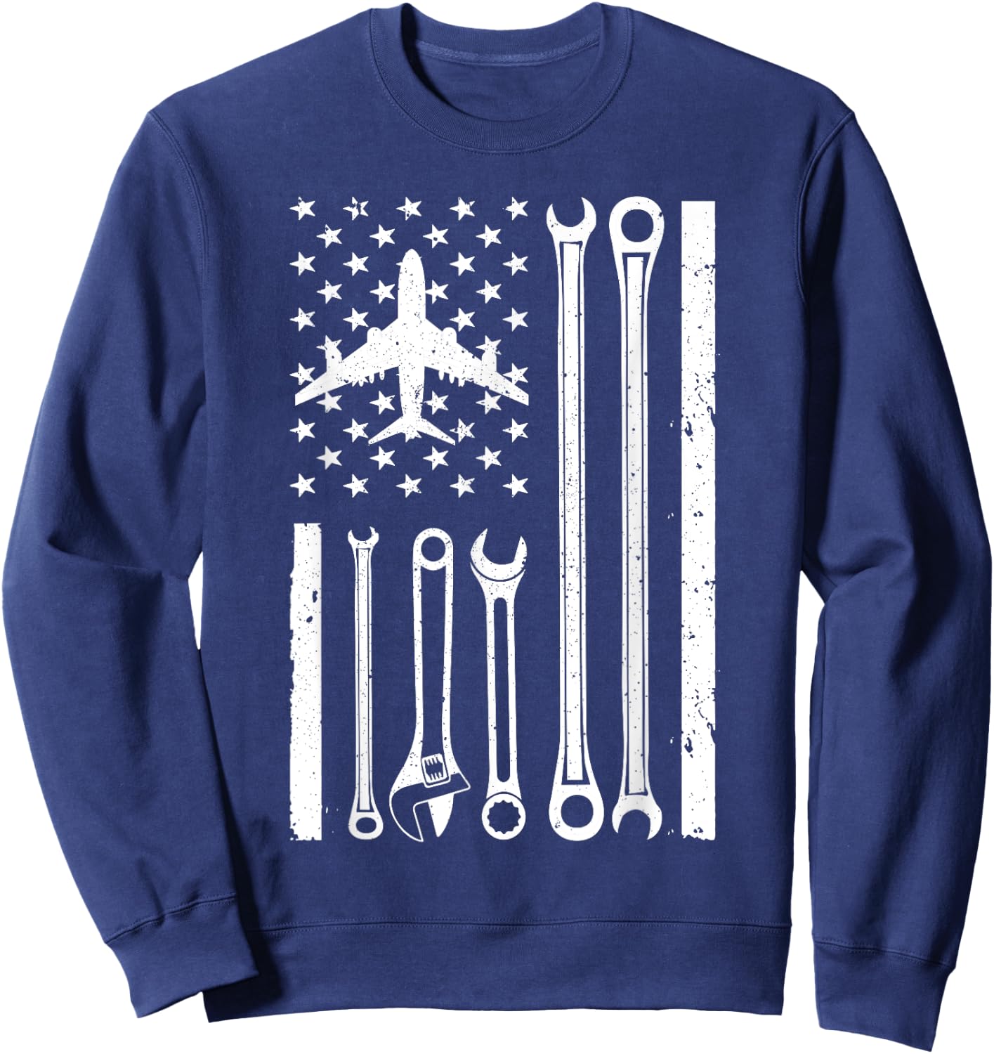 Cool Aircraft Mechanic Art Women Aircraft Technician Sweatshirt - Sweatshirt | Navy