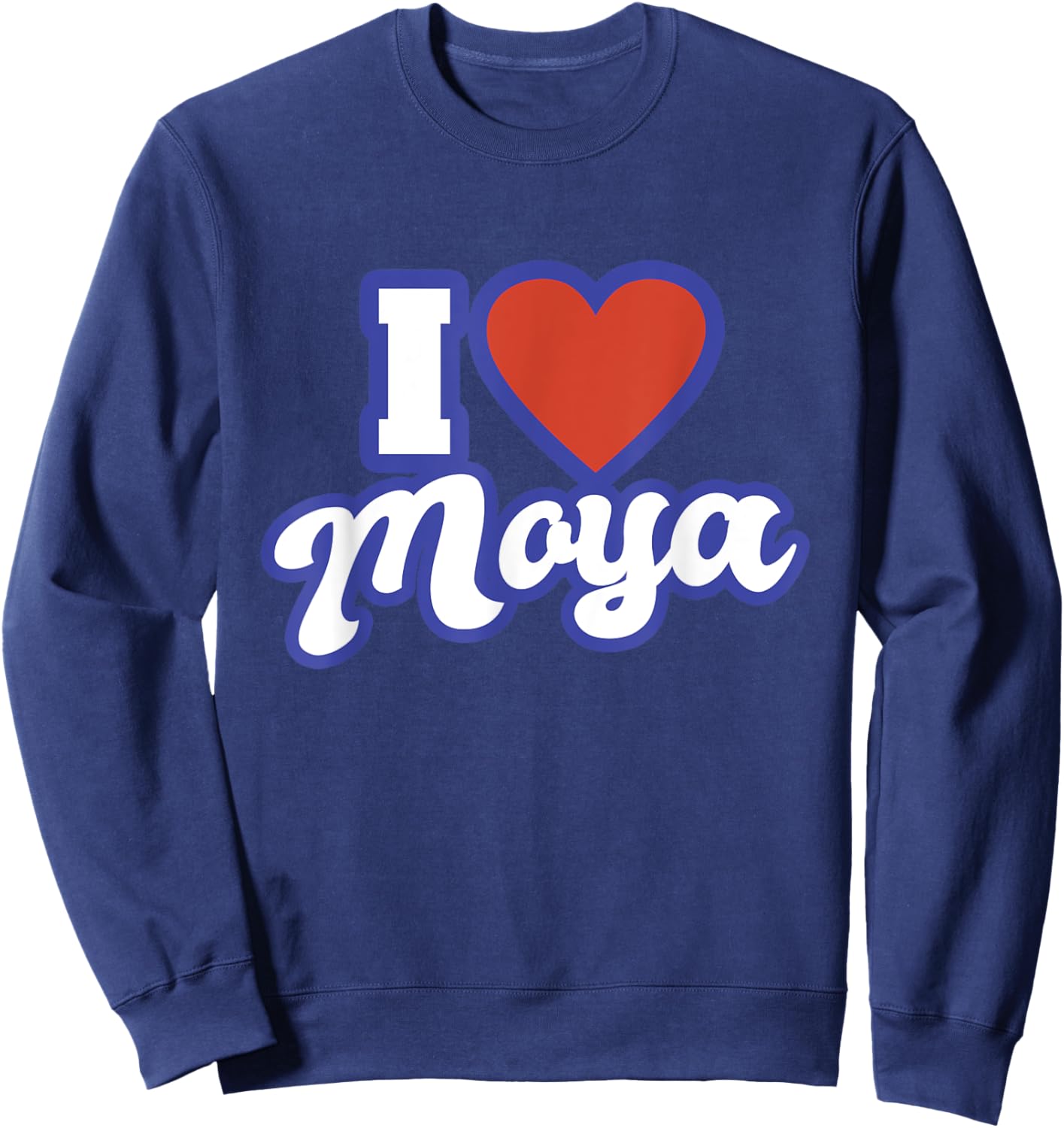 I Love Moya Sweatshirt - Sweatshirt | Navy