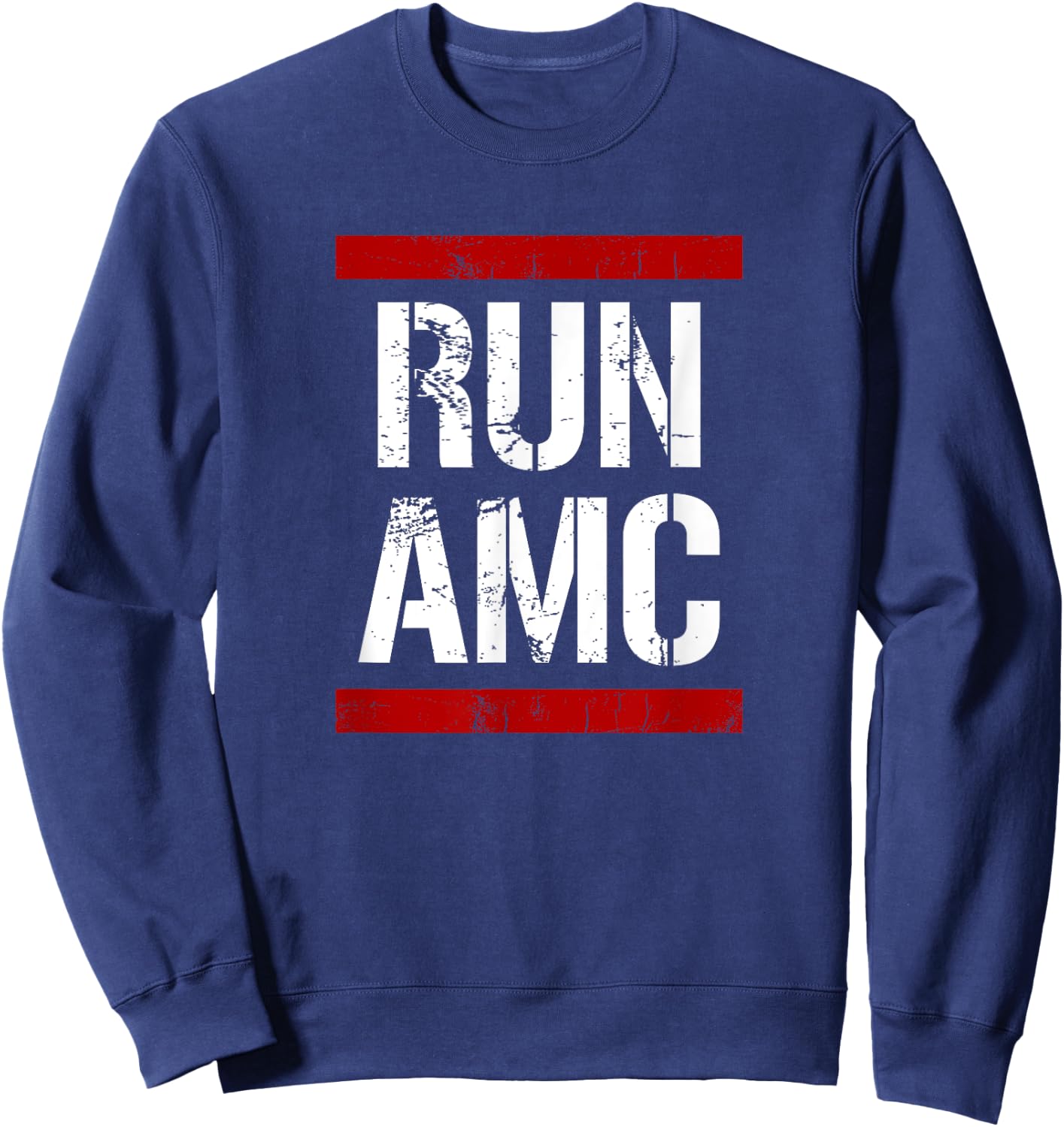 Funny Run AMC Stock Meme Crypto Shirt Sweatshirt - Sweatshirt | Navy