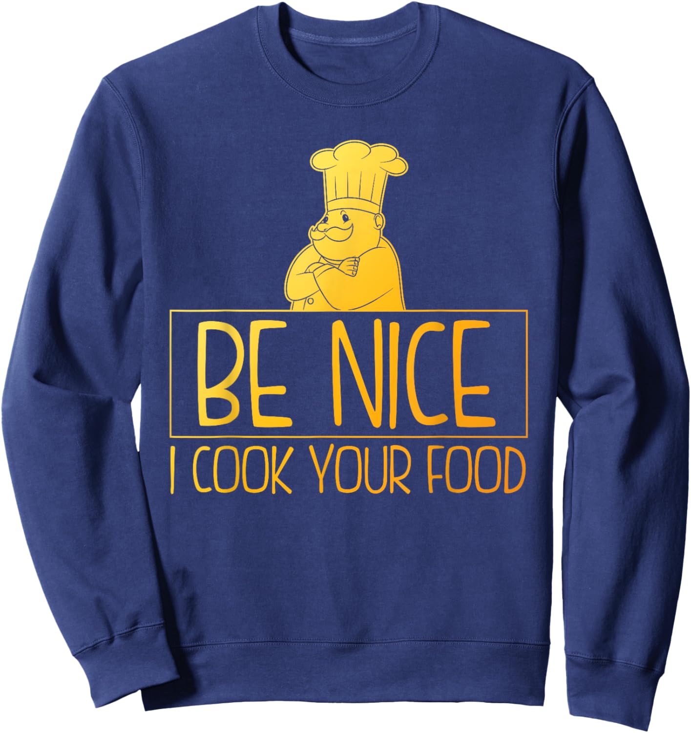 Funny Chef Art Women Pastry Sous Chef Culinary Cook Sweatshirt - Sweatshirt | Navy