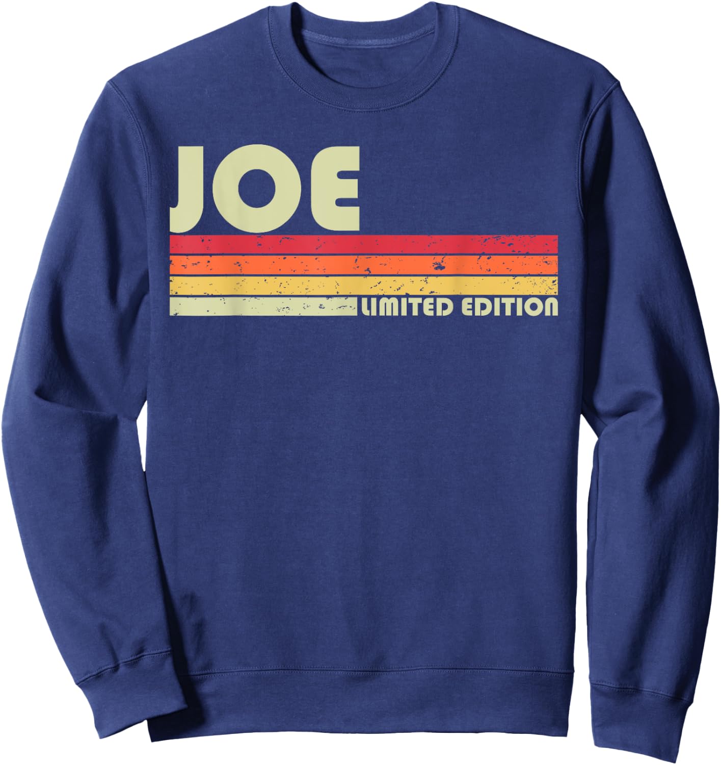 JOE Gift Name Personalized Funny Retro Vintage Birthday Sweatshirt - Sweatshirt | Navy