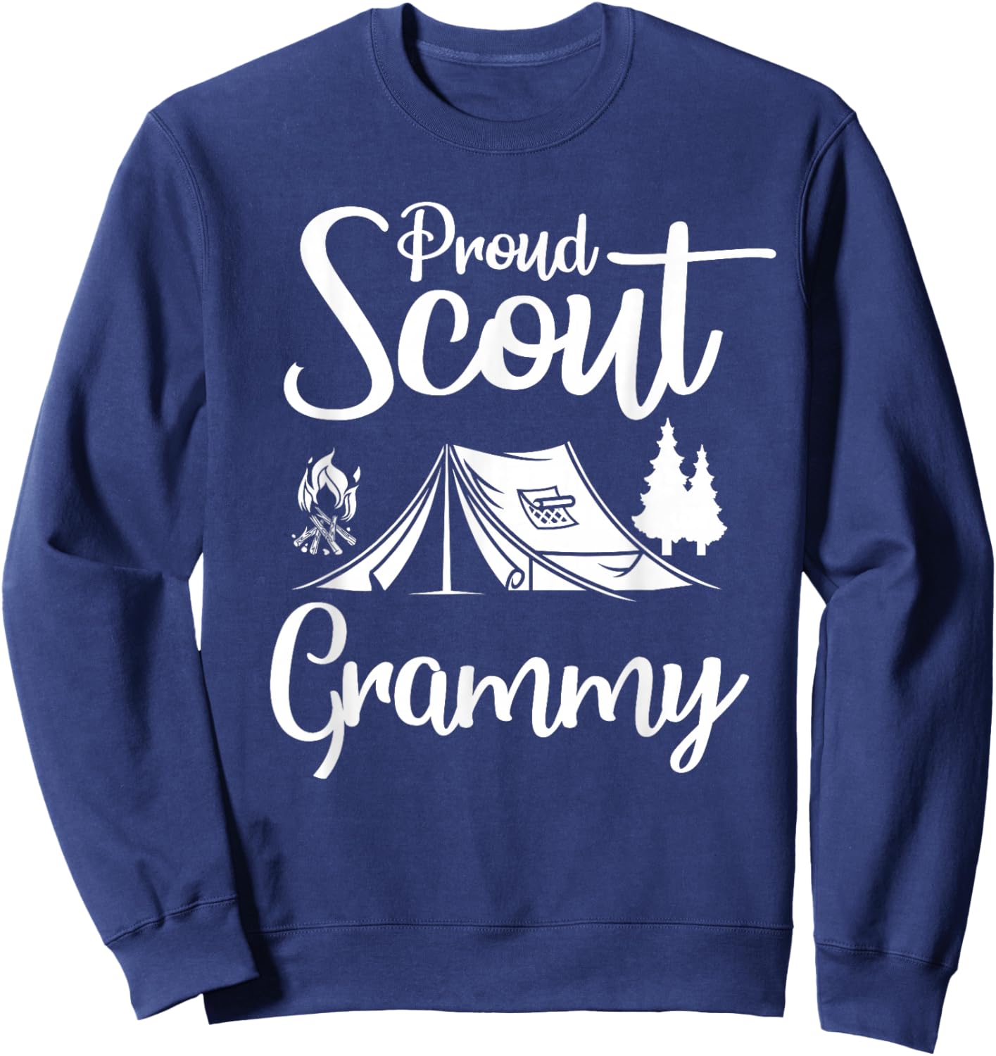 Proud Scout Grammy Camping Scouting Tent Scout Grama Leader Sweatshirt - Sweatshirt | Navy